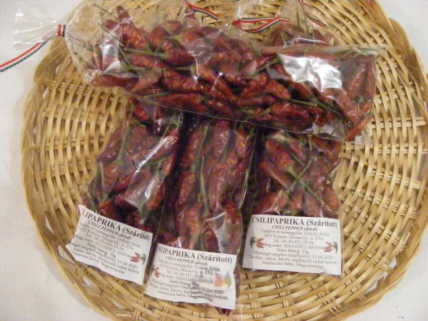 Chili paprika " szárított" 30g/ csg.